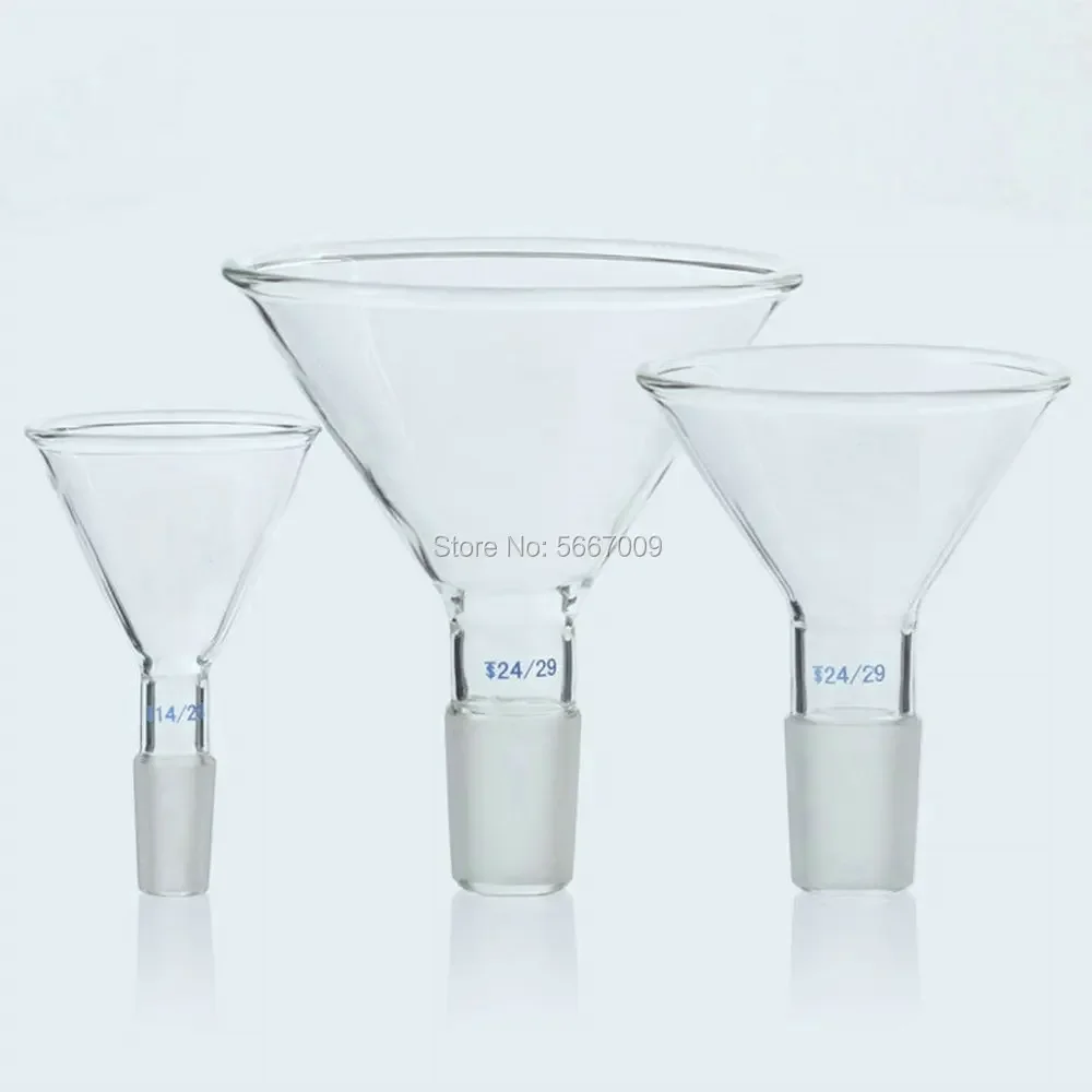 1Pcs Clear 50mm to 150mm Glass Conical Feed Funnel With Standard Ground-in Mouth For Using In Lab Experiment Supply
1Pcs Clear 50mm to 150mm Glass Conical Feed Funnel With Standard Ground-in Mouth For Using In Lab Experiment Supply