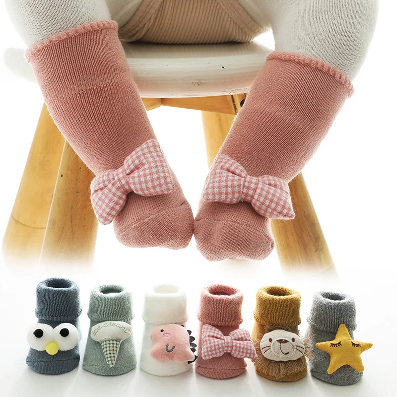 Autumn Winter Warm Baby Girls Socks Soft Cotton Non-Skid Infant Floor Sock Shoes Baby Accessories Thicken Toddler Tube Socks
Autumn Winter Warm Baby Girls Socks Soft Cotton Non-Skid Infant Floor Sock Shoes Baby Accessories Thicken Toddler Tube Socks