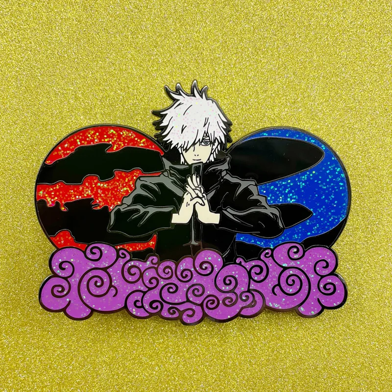 Jujutsu Kaisen Gojo Satoru Hard Enamel Pins Lapel Pins for Backpack Briefcase Badges Brooches for Clothing Fashion Jewelry
Jujutsu Kaisen Gojo Satoru Hard Enamel Pins Lapel Pins for Backpack Briefcase Badges Brooches for Clothing Fashion Jewelry