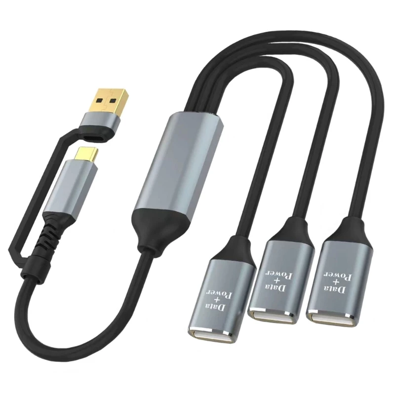 

3 in1 Multiple Cord USB 2.0 Multi Cable with Type Port for Phones