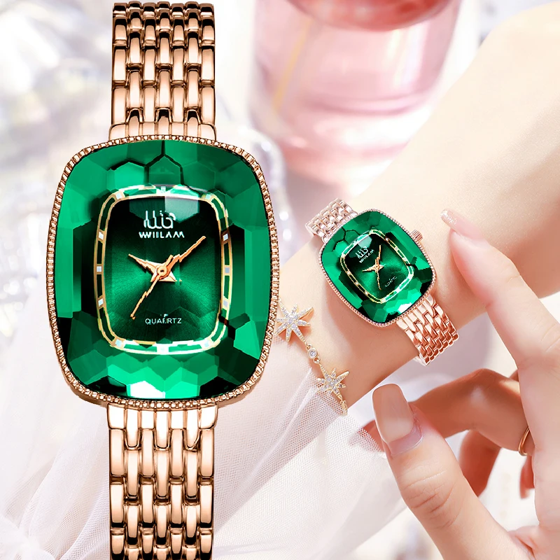 WIILAA 2023 Green Diamond Luxury Women Quartz Watch Montre Bracelet Femme Ladies Wrist Watch for Female Clock Relogio Feminino
WIILAA 2023 Green Diamond Luxury Women Quartz Watch Montre Bracelet Femme Ladies Wrist Watch for Female Clock Relogio Feminino
