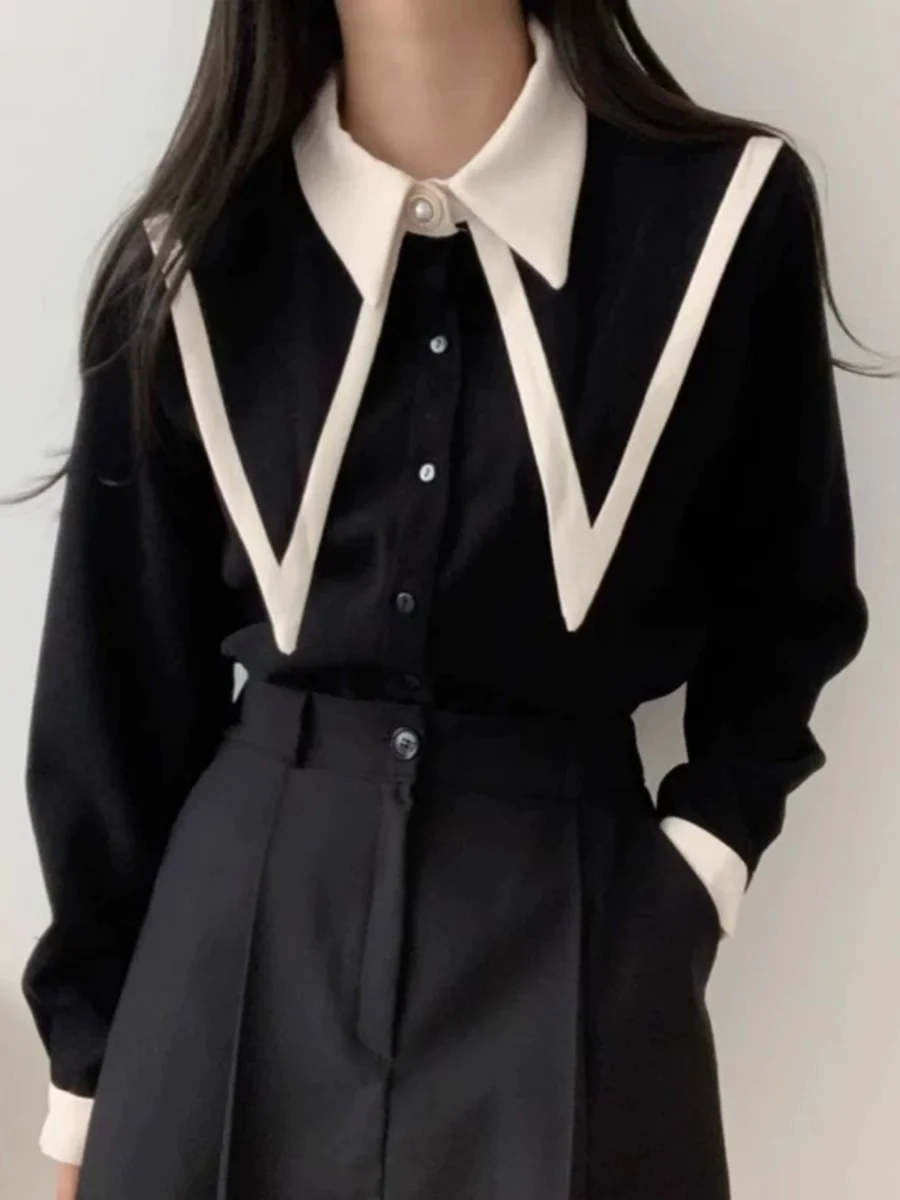 2024 элегантные модные женские рубашки с пышными рукавами Свободная однотонная Корейская блузка с круглым воротником в виде Петра офисный женский топ S92
2024 элегантные модные женские рубашки с пышными рукавами Свободная однотонная Корейская блузка с круглым воротником в виде Петра офисный женский топ S92