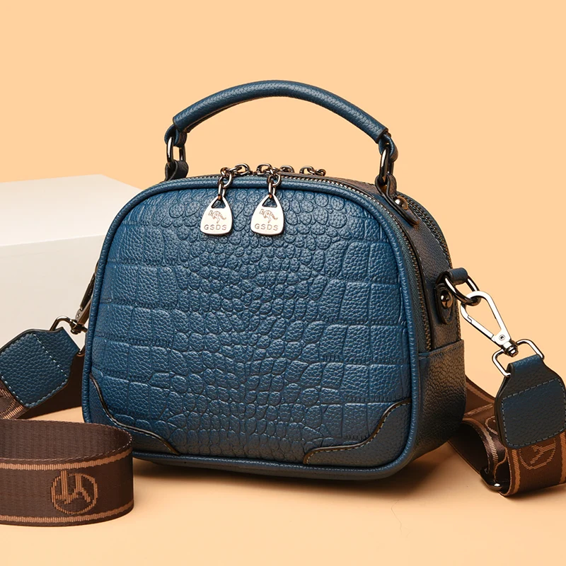 

New Luxury Designer Crocodile Pattern Leather Crossbody Bags for Women Handbags Shell Shoulder Messenger Bag Small Clutch Bolsas