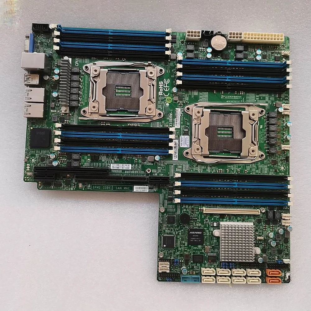 For Supermicro For X10DRW-I Original Server Motherboard 2011 DDR4 Support E5 2600 V3 V4 CPU Perfect Test Good Quality
For Supermicro For X10DRW-I Original Server Motherboard 2011 DDR4 Support E5 2600 V3 V4 CPU Perfect Test Good Quality
