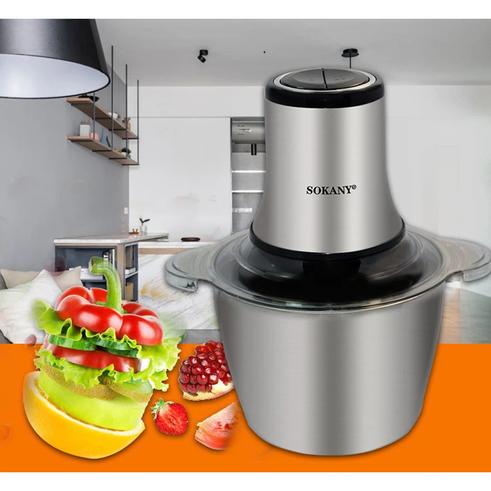 

Food Processor Electric Portable Meat Grinder Crusher Meat Mincer With 800W Powerful Motor For Kitchen Equipment Home-appliance