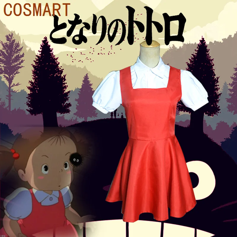 COSMART Anime Movie My Neighbor Totoro Cosplay Costume Mei Kusakabe Red Suit Halloween Kids Clothing custom made
COSMART Anime Movie My Neighbor Totoro Cosplay Costume Mei Kusakabe Red Suit Halloween Kids Clothing custom made