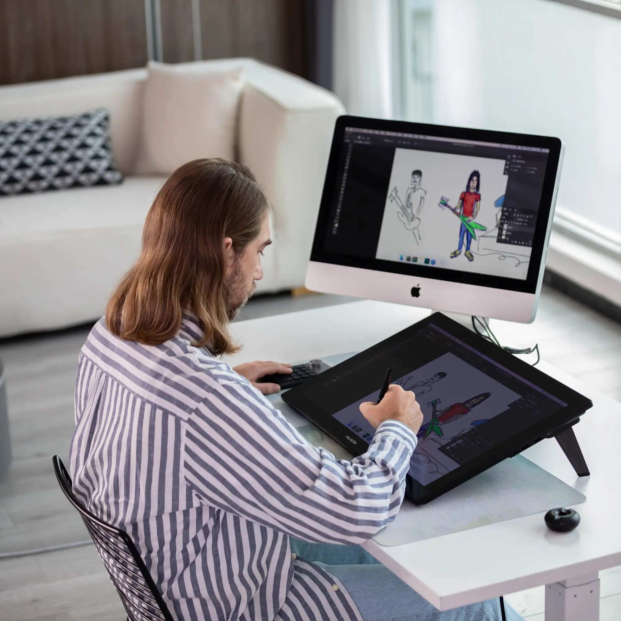 Kamvas Pro 24 4K UHD Drawing Monitor Pen Display for Online Tutoring Digital Art Design
Kamvas Pro 24 4K UHD Drawing Monitor Pen Display for Online Tutoring Digital Art Design