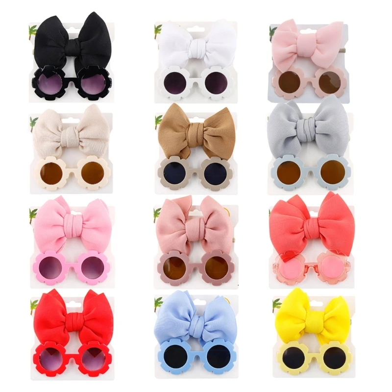 Children Baby Girls Sunglasses Hair Band Set Cartoon Glasses Knot Bow Headband Photo Props Gifts
Children Baby Girls Sunglasses Hair Band Set Cartoon Glasses Knot Bow Headband Photo Props Gifts
