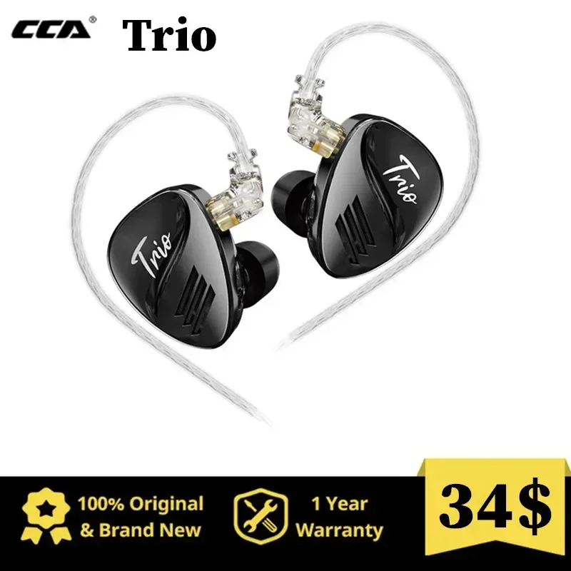 Внутриканальные наушники CCA Trio, HiFi, 3DD, динамические высококлассные настраиваемые наушники с монитором, наушники-вкладыши с подавлением басов, гарнитура
Внутриканальные наушники CCA Trio, HiFi, 3DD, динамические высококлассные настраиваемые наушники с монитором, наушники-вкладыши с подавлением басов, гарнитура