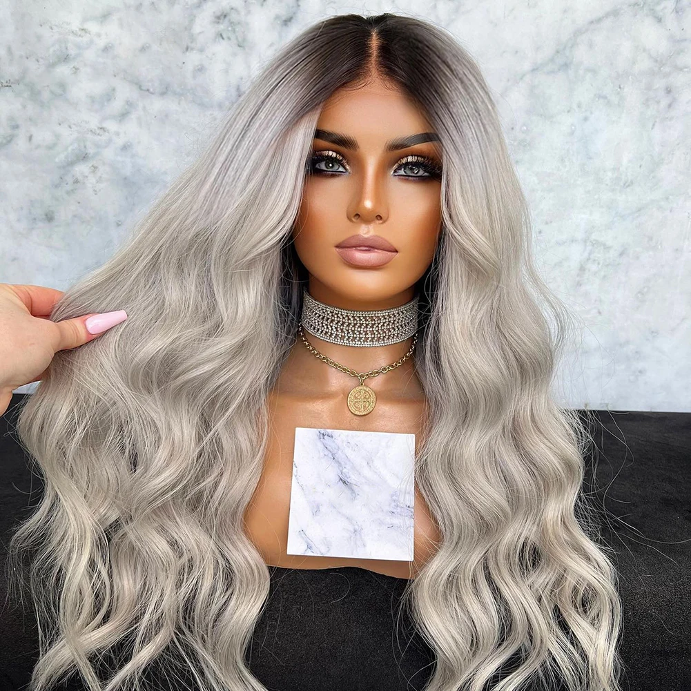 Soft Long 26 inch Ombre Ash Blonde Natural Wave European Virgin Human Hair Jewish Wig 13x6 Lace Front Wig For Women BabyHair
Soft Long 26 inch Ombre Ash Blonde Natural Wave European Virgin Human Hair Jewish Wig 13x6 Lace Front Wig For Women BabyHair