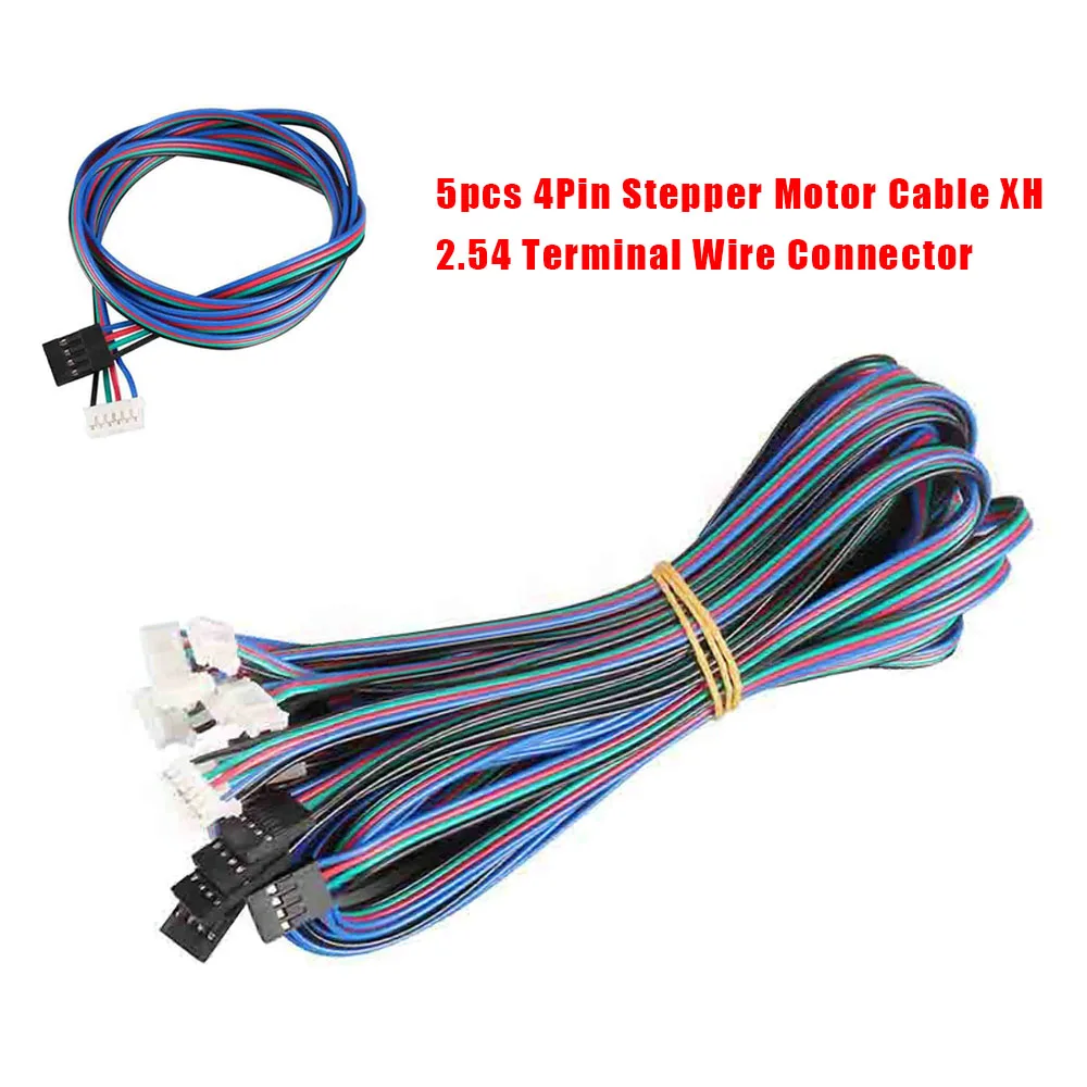 5x 4Pin Stepper Motor Cable XH2.54 Terminal Wire Connector For 3D Printer Nema17 Helicopter DIY FPV Drone Quadcopter
5x 4Pin Stepper Motor Cable XH2.54 Terminal Wire Connector For 3D Printer Nema17 Helicopter DIY FPV Drone Quadcopter