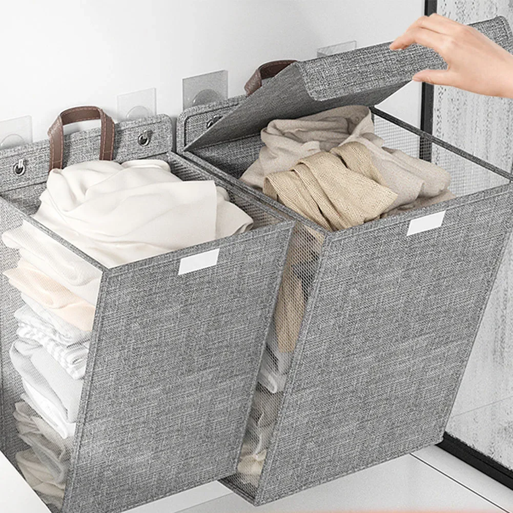 Folding Laundry Baskets Home Mesh High Capacity Washable Dirty Clothes Toys Dolls Storage Bathroom Hamper Bag Side Pockets
Folding Laundry Baskets Home Mesh High Capacity Washable Dirty Clothes Toys Dolls Storage Bathroom Hamper Bag Side Pockets