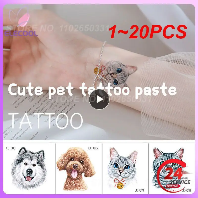 1~20PCS Animal Waterproof Temporary Tattoo Sticker Dog Cat Environmental Tattoo Body Art Women New Cute Fun Small Tattoo
1~20PCS Animal Waterproof Temporary Tattoo Sticker Dog Cat Environmental Tattoo Body Art Women New Cute Fun Small Tattoo
