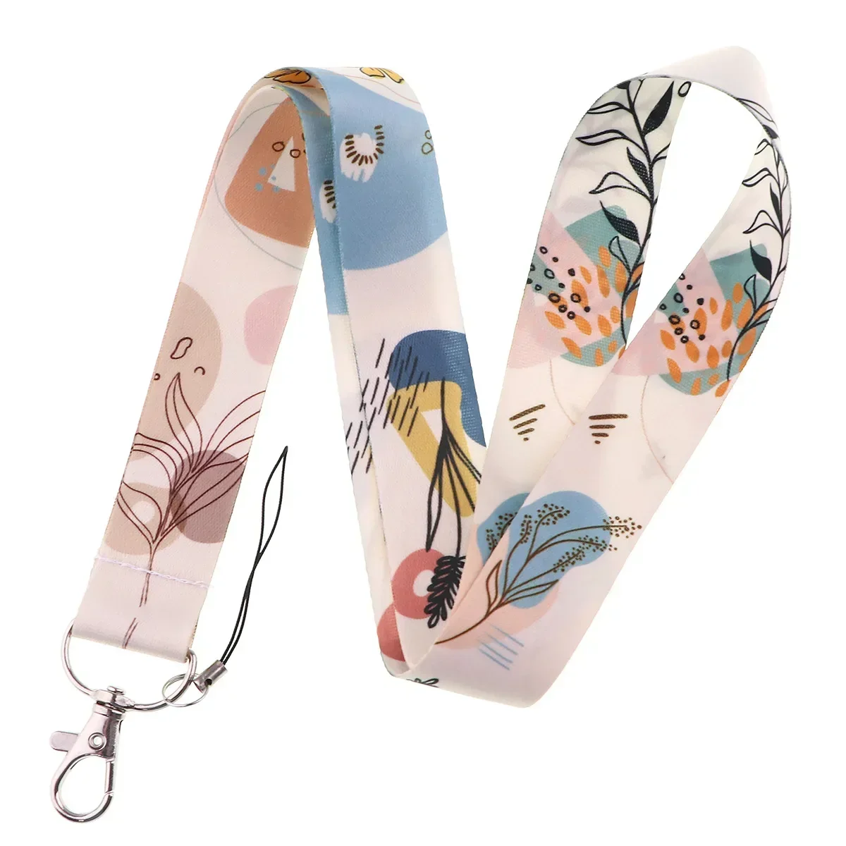 

Vintage Flower Novel Neck Strap Lanyards Keychain Badge Holder ID Credit Card Pass Hang Rope Lanyard for Keys Accessories Gifts
