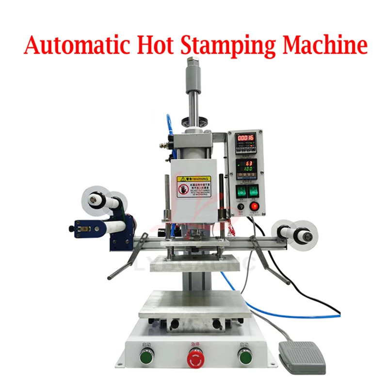 

Pneumatic Hot Stamping Bronzing Machine 500/1000W Embossing Machine with Hot Stamping Foil Gilded Paper HS Foil for PVC Leather