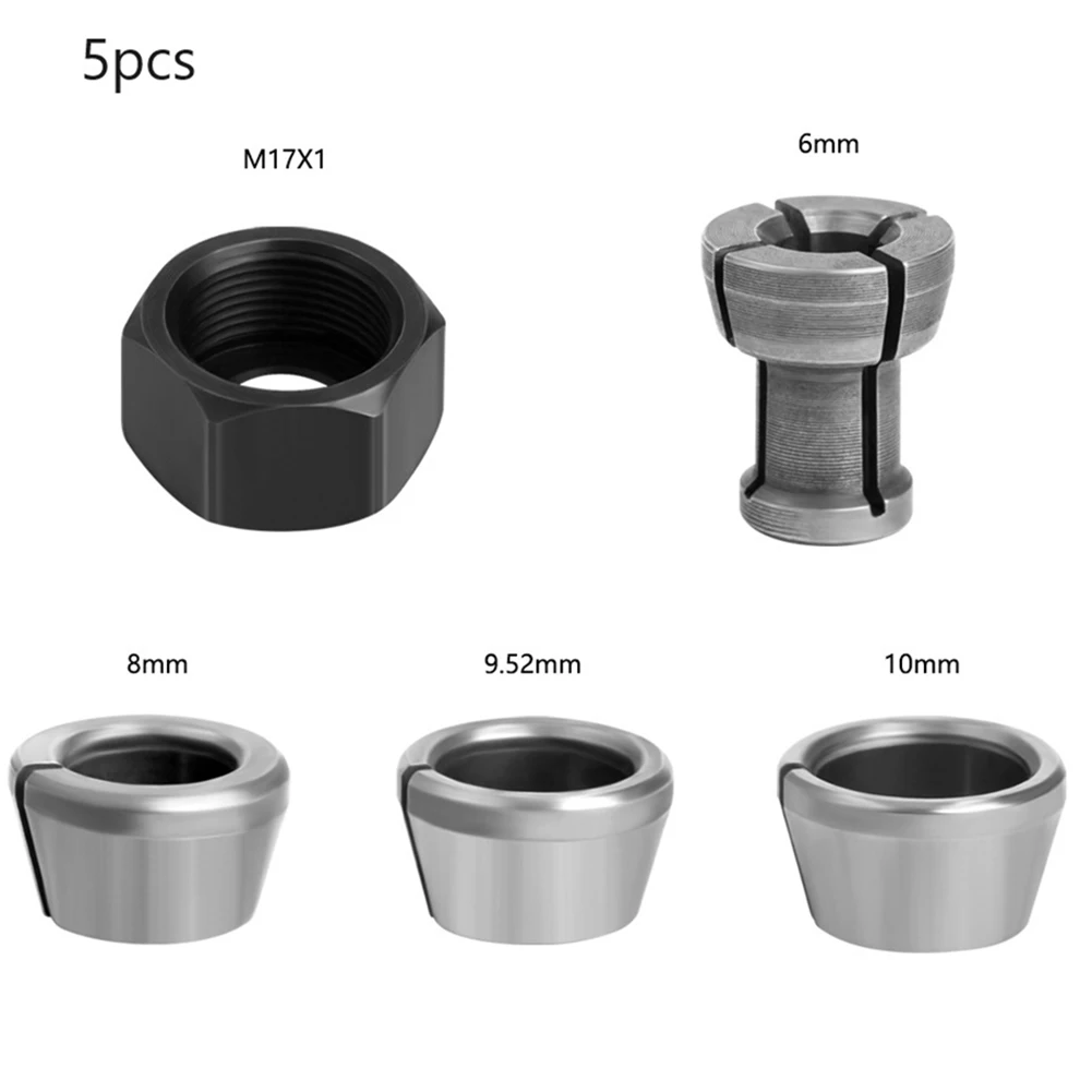 5Pcs Set Collet 6mm Collets Chuck Engraving Trimming Machine Electric Router Milling Cutter Accessories Tools
5Pcs Set Collet 6mm Collets Chuck Engraving Trimming Machine Electric Router Milling Cutter Accessories Tools