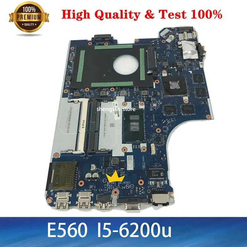 NEW BE560 NM-A561 for Lenovo Thinkpad E560 notebook motherboard 01AW109 01AW106 01AW108 01EN110 CPU i5 6200U
NEW BE560 NM-A561 for Lenovo Thinkpad E560 notebook motherboard 01AW109 01AW106 01AW108 01EN110 CPU i5 6200U