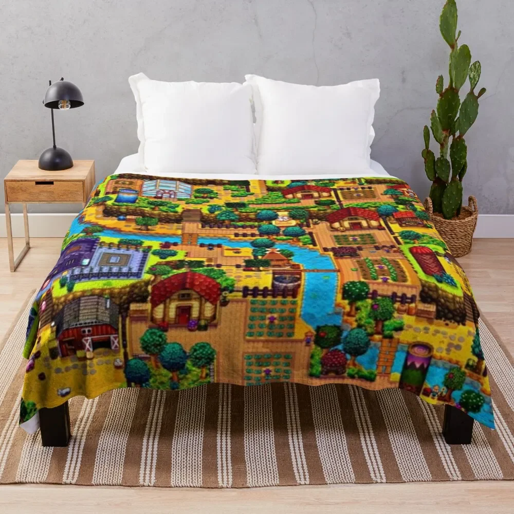 Stardew valley map Throw Blanket Warm warm winter for sofa Blankets
Stardew valley map Throw Blanket Warm warm winter for sofa Blankets