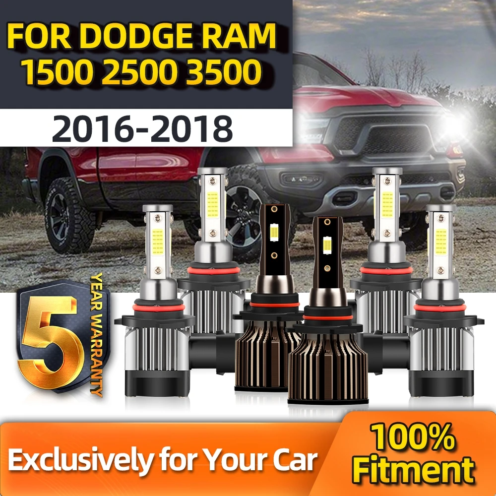 LED 9005 HB3 9145 Projector Head Light High Low Combo Fog Lamp For DODGE RAM 1500 2500 3500 2016 2017 2018
LED 9005 HB3 9145 Projector Head Light High Low Combo Fog Lamp For DODGE RAM 1500 2500 3500 2016 2017 2018