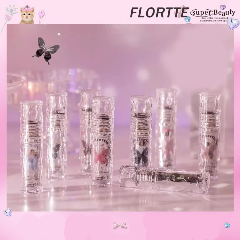 

FLORTTE MIKKO Lip Lacquer Plumper Gloss Moisturizing No-Sticky Plumping Lip Gloss Liquid Lipstick Lip Care Makeup