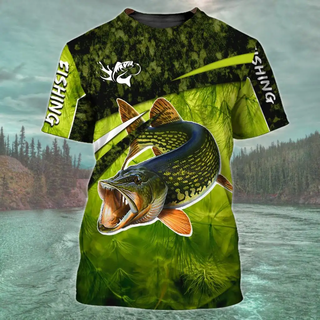 

Summer Men's T-shirt Carp Fishing 3D Print T-shirt Men Fashion T-shirts Kids Hip Hop Tops Tees Men's Clothing Y2k Tops Boy