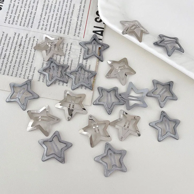 10Pcs Silver Star BB Hair Clips Y2K Girls Sweet Cool Hairpin Barrettes Women Side Bangs Hair Grip Metal Snap Clip Headwear Decor
10Pcs Silver Star BB Hair Clips Y2K Girls Sweet Cool Hairpin Barrettes Women Side Bangs Hair Grip Metal Snap Clip Headwear Decor