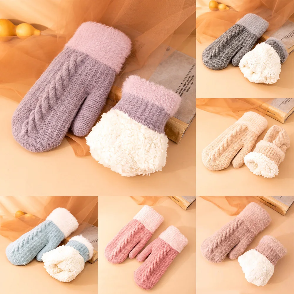1pair Full Finger Gloves Knit Plus Cashmere Winter Gloves Fashion Thickening Women Gloves Warm Knit Twist Driving Mittens
1pair Full Finger Gloves Knit Plus Cashmere Winter Gloves Fashion Thickening Women Gloves Warm Knit Twist Driving Mittens