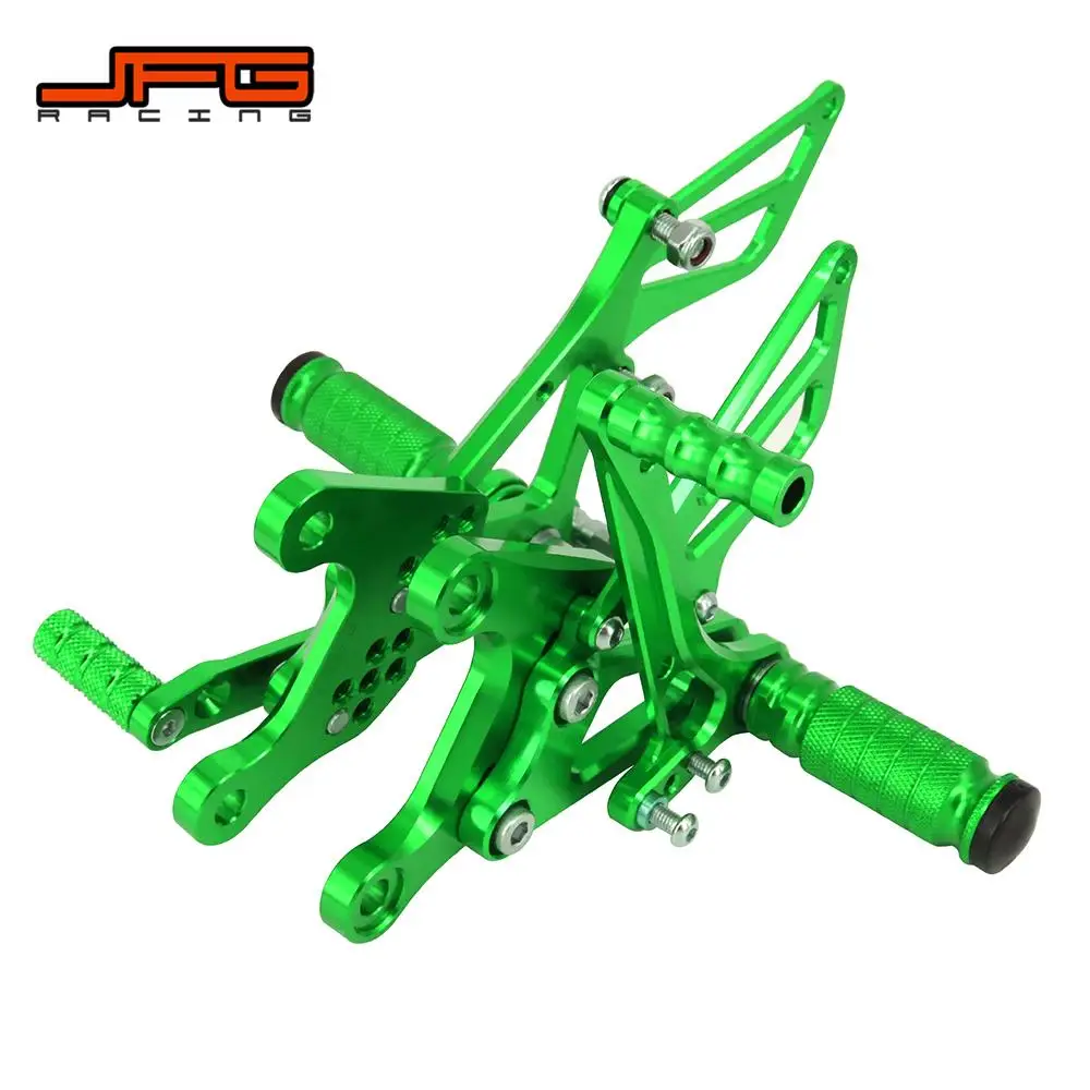 Motorcycle Accessories Aluminum Adjustable Footpegs Billet Foot Pegs Foot Pedals Rest Rearset For KAWASAKI Ninja ZX6R 2005-2008
Motorcycle Accessories Aluminum Adjustable Footpegs Billet Foot Pegs Foot Pedals Rest Rearset For KAWASAKI Ninja ZX6R 2005-2008
