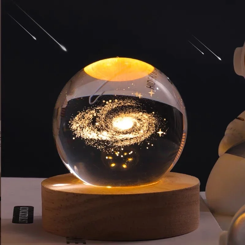 Creative Sun Galaxy Glowing Crystal Ball Ornament Milky Way Night Light Bedroom Bedside Decorations Tanabata Gift Desktop Decor
Creative Sun Galaxy Glowing Crystal Ball Ornament Milky Way Night Light Bedroom Bedside Decorations Tanabata Gift Desktop Decor