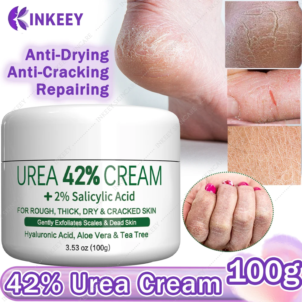 

Body 42% Urea Cream Dry Heels Crack Foot Cream Feet Hand Cracked Repair Treatment Moisturizing Callus Dead Skin Remove Foot Care