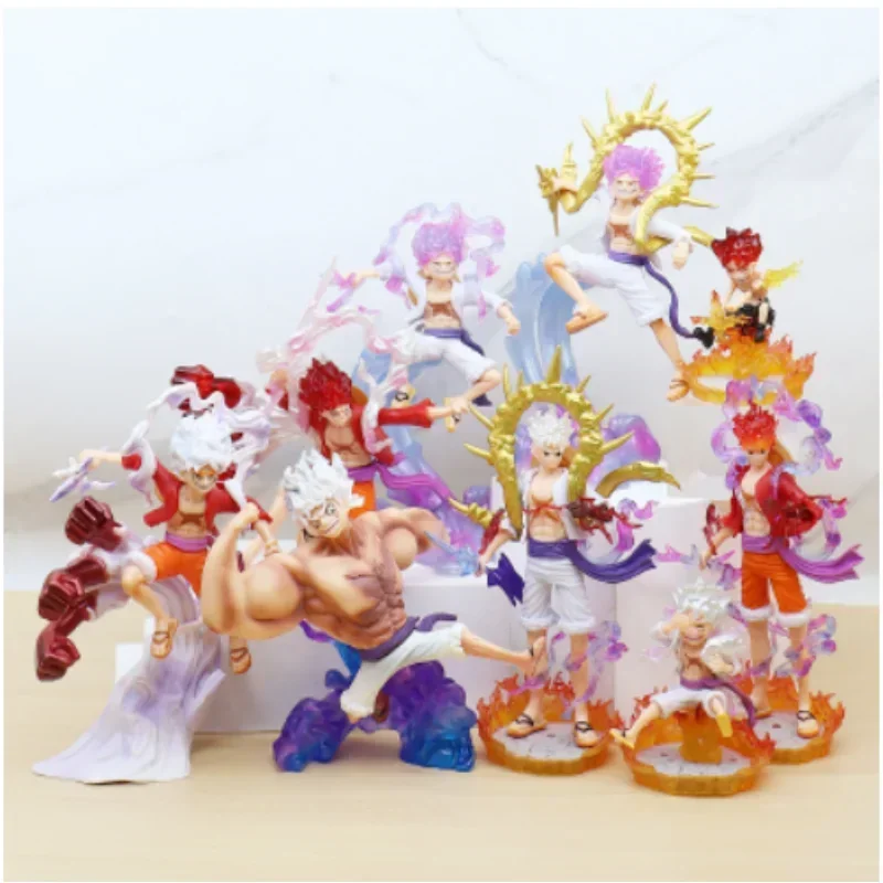 One Piece Аниме персонажи Луффи 5-й уровень Пробуждение фруктов с базой детские игрушки настольные украшения прилив игры аниме режим