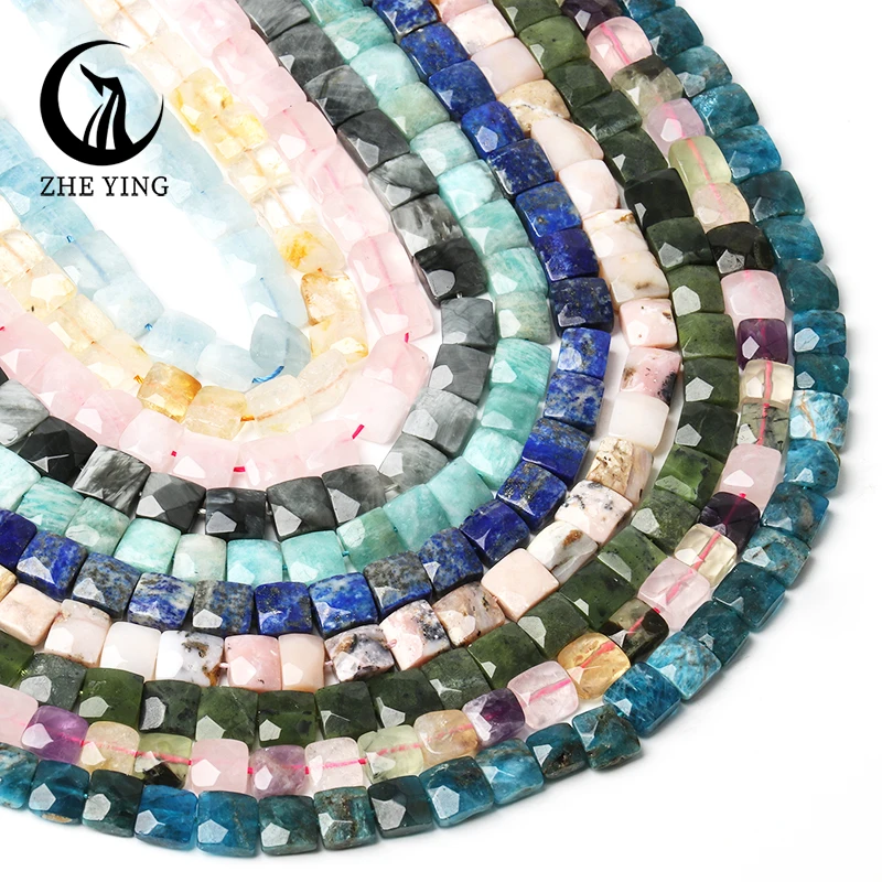 Zhe Ying New Natural 10x10x5mm Square Stone Faceted Amethyst Citrine Opal Jade Beads for Jewlery Making Diy Bracelet
Zhe Ying New Natural 10x10x5mm Square Stone Faceted Amethyst Citrine Opal Jade Beads for Jewlery Making Diy Bracelet