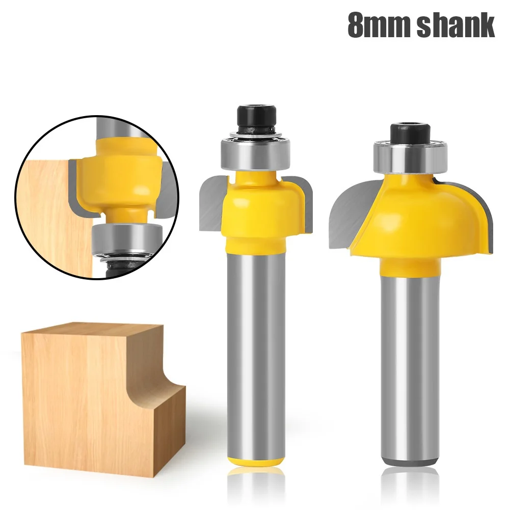 

1pcs/set High Quality Cove Bit With Bearing8mm shank Dovetail Router Bit Cutter wood working