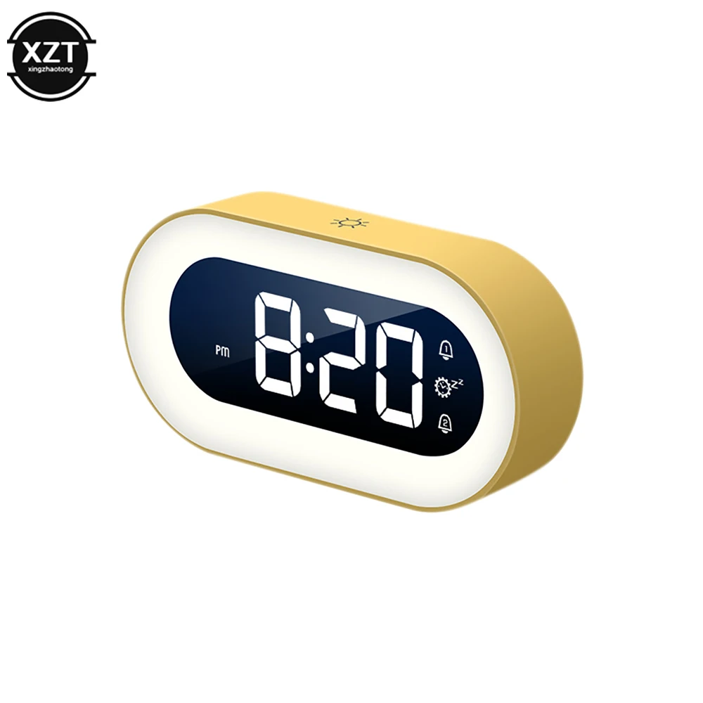 Music LED Digital Alarm Clock Voice Control Night Light Design Desktop Electronic Clocks Home Bedroom Decoration Builtin Bedside
Music LED Digital Alarm Clock Voice Control Night Light Design Desktop Electronic Clocks Home Bedroom Decoration Builtin Bedside