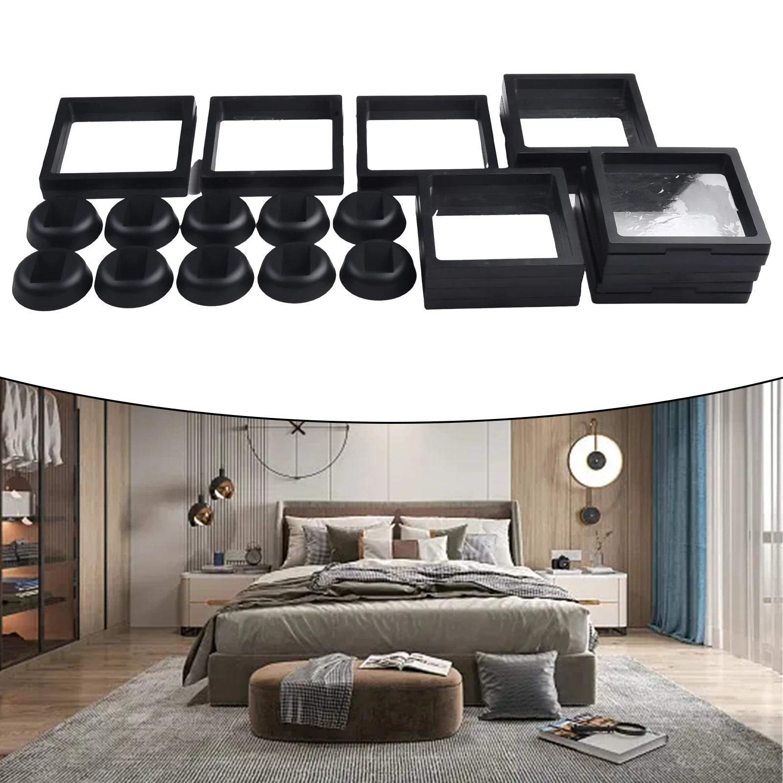10pcs Display Box 3D Floating Frame Holder Stand Box Clear Jewelry Ring Coin Display Case Necklace Display Holder Gems Storage
10pcs Display Box 3D Floating Frame Holder Stand Box Clear Jewelry Ring Coin Display Case Necklace Display Holder Gems Storage