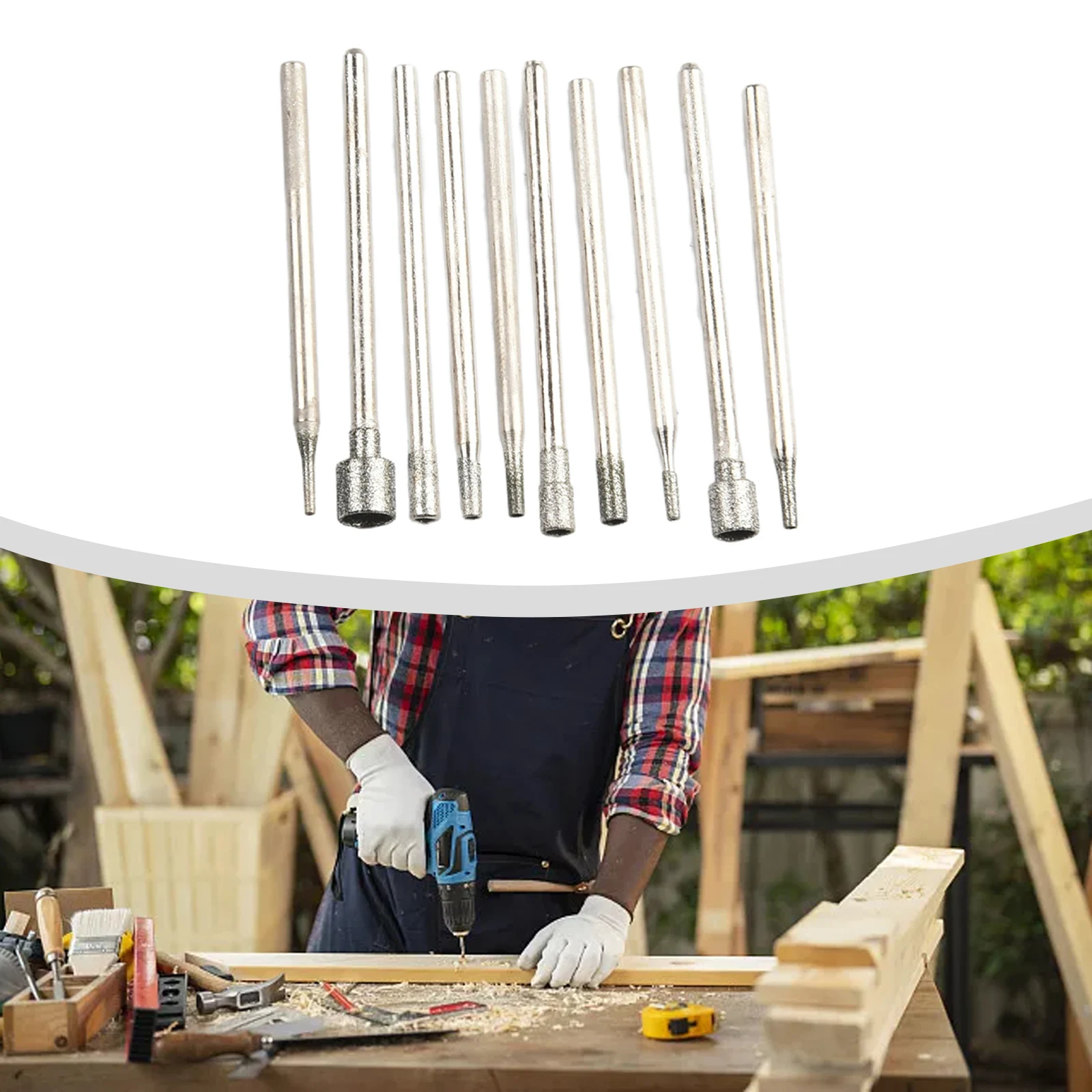 10Pcs Set 0.8-5mm 2.35mm Shank Diamond Burr Core Bits Grinding Head Rotary Tool Diamond Grinding Head Concave Needle
10Pcs Set 0.8-5mm 2.35mm Shank Diamond Burr Core Bits Grinding Head Rotary Tool Diamond Grinding Head Concave Needle