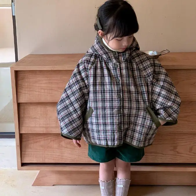 Autumn/Winter Baby Jacket Warm New Korean Kids Girls' Outwear Loose Plaid Quilted Cotton Coat Children's Hooded Cotton Clothes
Autumn/Winter Baby Jacket Warm New Korean Kids Girls' Outwear Loose Plaid Quilted Cotton Coat Children's Hooded Cotton Clothes