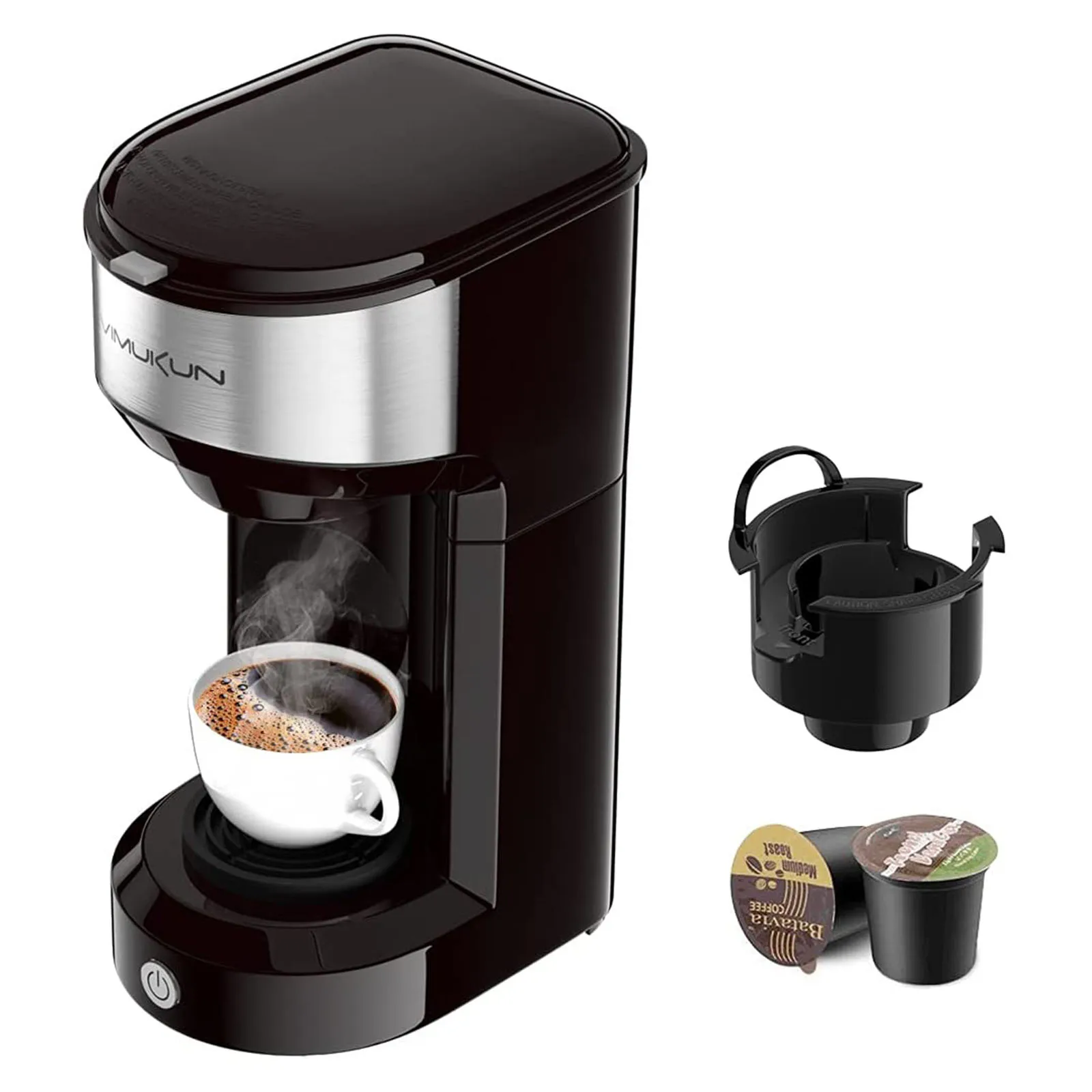 Кофеварка с одним приводом, кофеварка для K-Cup, Одна капсула и кофеварка с одной чашкой для зернистого кофе, кофеварка с 6 до 14 унций
Кофеварка с одним приводом, кофеварка для K-Cup, Одна капсула и кофеварка с одной чашкой для зернистого кофе, кофеварка с 6 до 14 унций