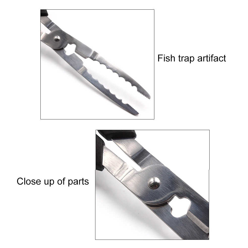 Multifunctional Fishing Pliers Gripper Stainless Steel Fish Crab Grabbing Tool Accessories for Fisherman Angler Multifunctional Fishing Pliers Gripper Stainless Steel Fish Crab Grabbing Tool Accessories for Fisherman Angler