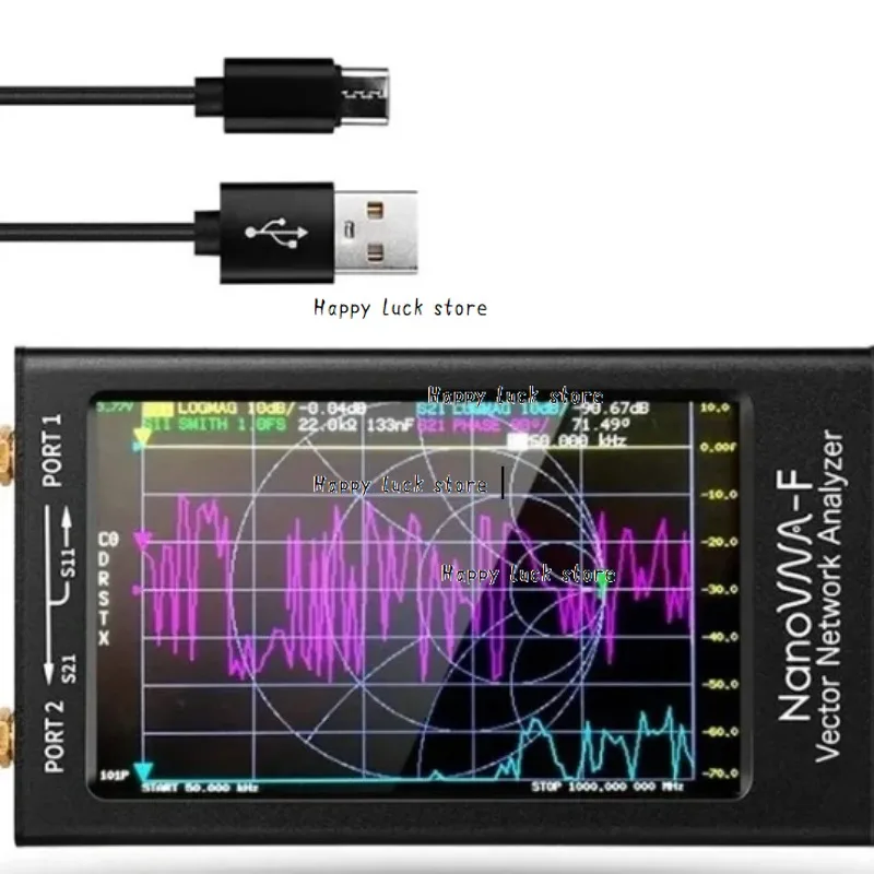 Портативный портативный Векторный анализатор сети SWR Meter 50 кГц-1000 МГц 4,3 дюйма IPS цифровой экран TFT сенсорный экран MF H
Портативный портативный Векторный анализатор сети SWR Meter 50 кГц-1000 МГц 4,3 дюйма IPS цифровой экран TFT сенсорный экран MF H