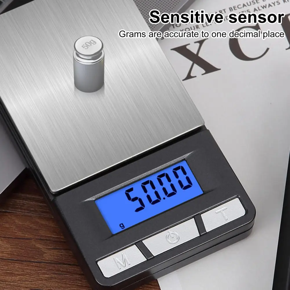 

Solar Jewelry Scale With Calculator Flip Cover LCD Screen 6 Units Conversion Tare Function High Accuracy Pocket Scale