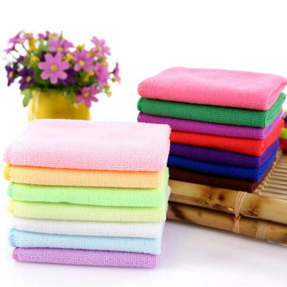 

Microfiber Hand Towel Kitchen Washing Dish Cloth Window Glass Cleaning Cloth Fabric Face Towel Hotel Bath Towel Hand Towels