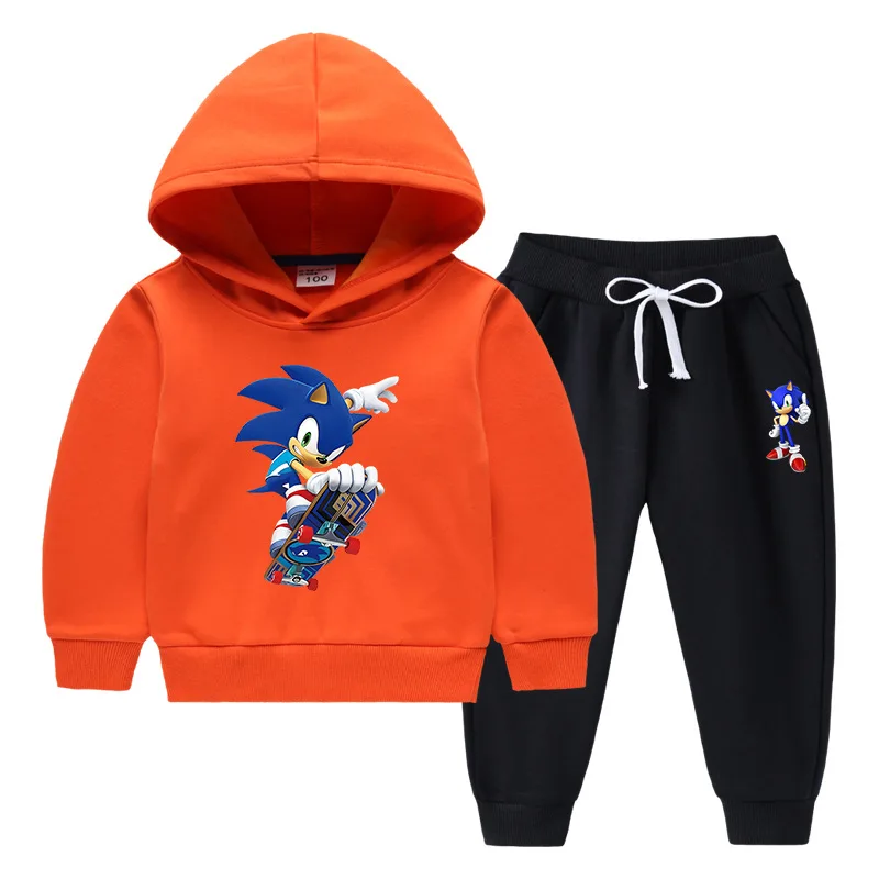 Sonic Children's Hooded Sweater Suit Baby New Middle and Big Children Plus Fleece Thickened Warm Winter Suit
Sonic Children's Hooded Sweater Suit Baby New Middle and Big Children Plus Fleece Thickened Warm Winter Suit