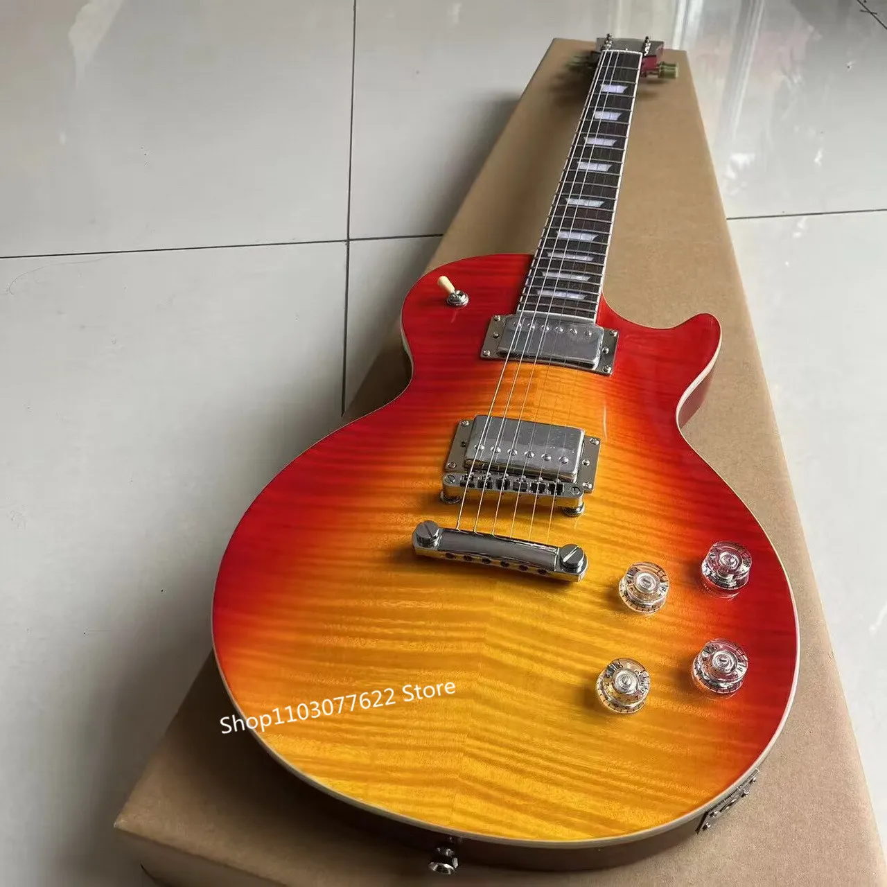 Factory outlet mahogany body rose wood fingerboard top quality Flame Maple Top Paul Solid Electric Guitar WEAZXZ
Factory outlet mahogany body rose wood fingerboard top quality Flame Maple Top Paul Solid Electric Guitar WEAZXZ