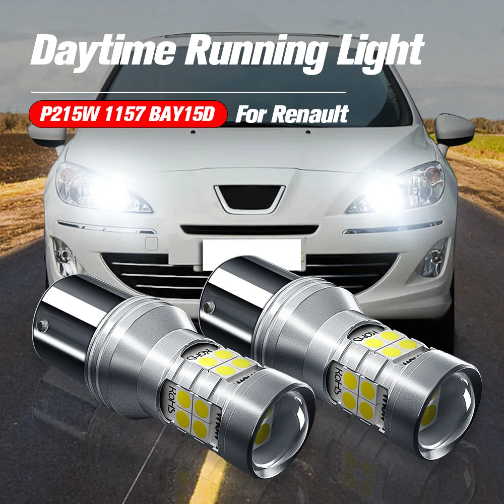 

2pcs LED Daytime Running Light DRL Bulb Lamp P21/5W 1157 BAY15D Canbus For Renault Kangoo 2008 2009 2010 2011 2012 2013 2014