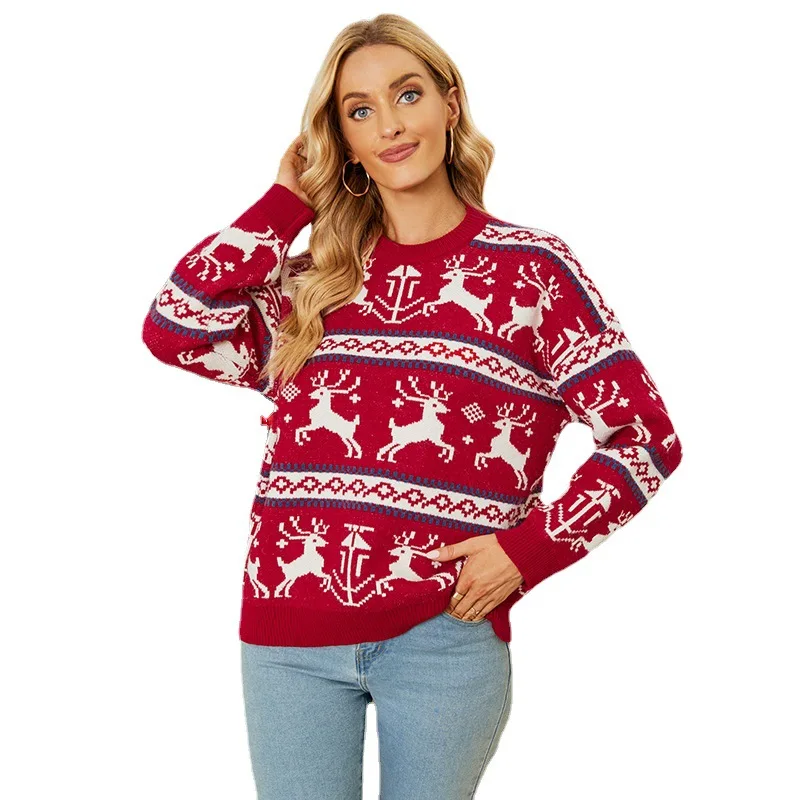 Women's Pullover O-neck Christmas Pulovers Winter Clothes Fashion Sweaters 2022 Fall Warm Sweater Ladies Top Long Sleeve Female
Women's Pullover O-neck Christmas Pulovers Winter Clothes Fashion Sweaters 2022 Fall Warm Sweater Ladies Top Long Sleeve Female