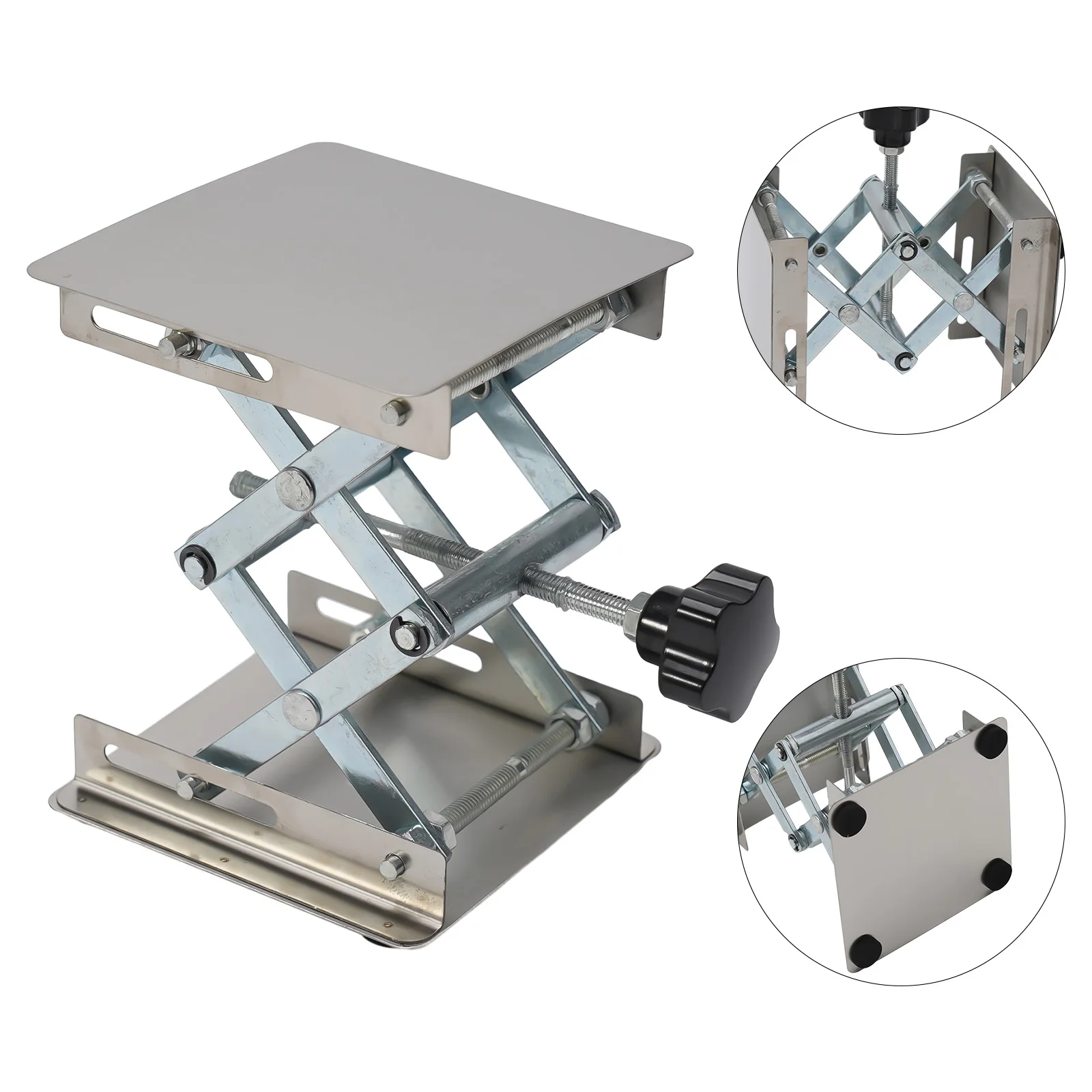 1pc 100x100x(45-150)mm Adjustable Lifting Table Stainless Steel Woodworking Laboratory Manual Stand Lift Table Strong Durable
1pc 100x100x(45-150)mm Adjustable Lifting Table Stainless Steel Woodworking Laboratory Manual Stand Lift Table Strong Durable