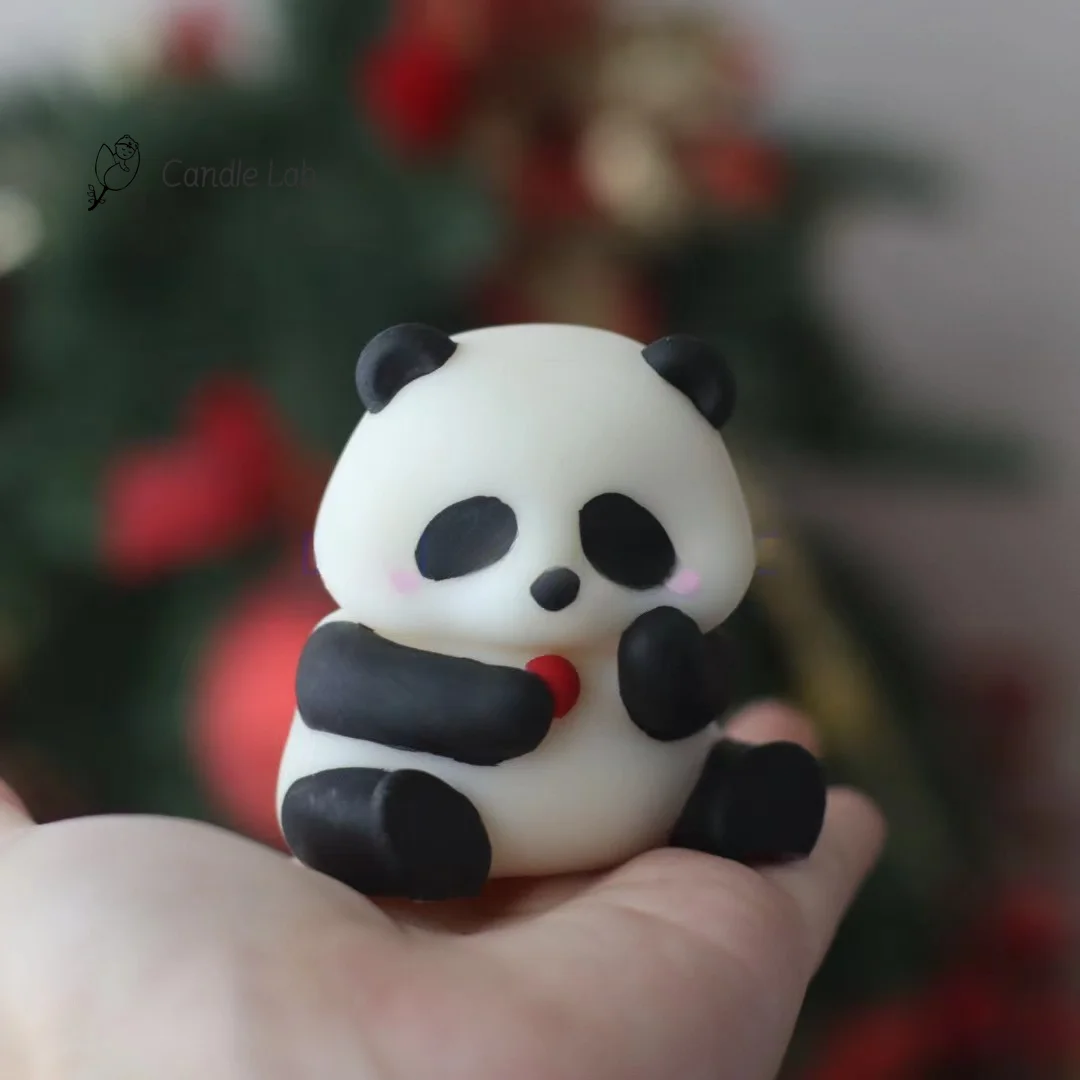 

Panda Silicone Mold Handmade Chocolate Fondant Resin Soap Molds Aroma Stone Moulds Candle Mould Cake Decorations Panda Tools