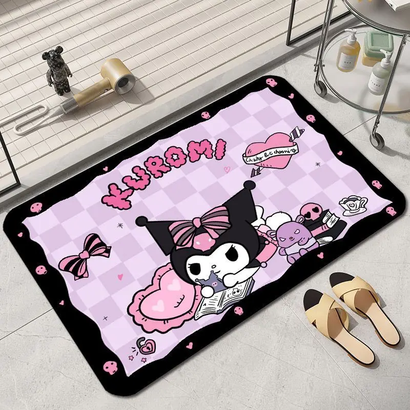 Sanrio Anime Kuromi Cartoon Multi Style Pattern Water Absorbing and Anti Slip Diatomaceous Mud Floor Mat for Home Bathroom
Sanrio Anime Kuromi Cartoon Multi Style Pattern Water Absorbing and Anti Slip Diatomaceous Mud Floor Mat for Home Bathroom