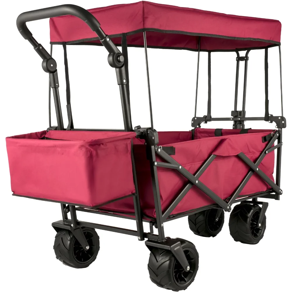 VEVORbrand Collapsible Wagon Cart Red, Foldable Wagon Cart Removable Canopy 601D Oxford Cloth, Collapsible Wagon Oversized Wheel
VEVORbrand Collapsible Wagon Cart Red, Foldable Wagon Cart Removable Canopy 601D Oxford Cloth, Collapsible Wagon Oversized Wheel
